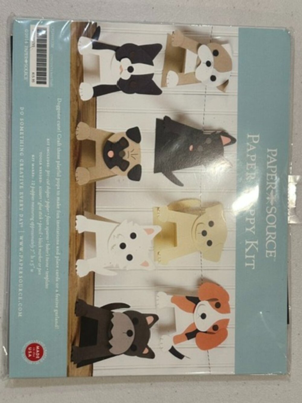 NEW Paper Source Paper Puppy Kit-Makes 12 Puppies